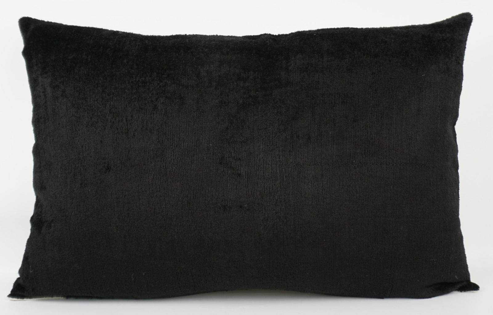 Silk/Velvet Kissenhülle 40x60cm Uni-farbig in schwarz