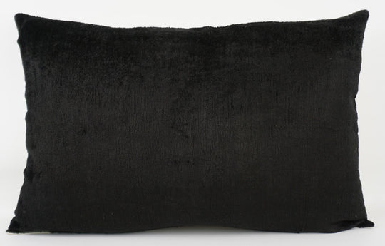 Silk/Velvet Kissenhülle 40x60cm Uni-farbig in schwarz