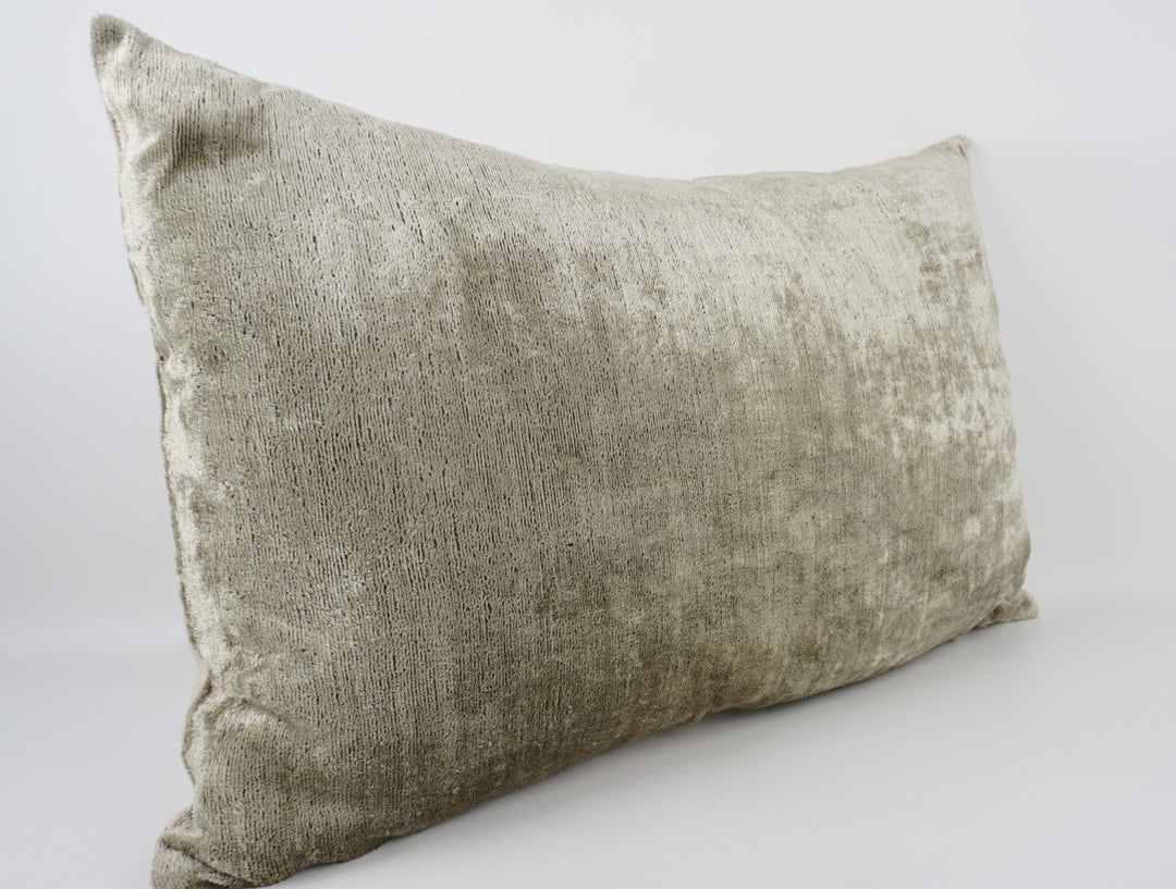 Silk/Velvet Kissenhülle 40x60cm Uni-farbig in silber-gold