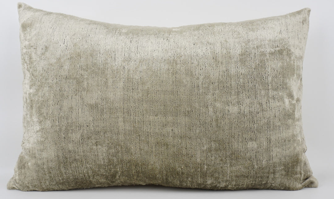 Silk/Velvet Kissenhülle 40x60cm Uni-farbig in silber-gold