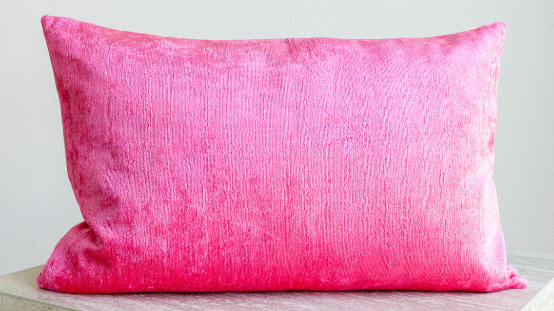 Silk/Velvet Kissenhülle 40x60cm Uni Pink