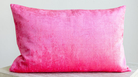 Silk/Velvet Kissenhülle 40x60cm Uni Pink