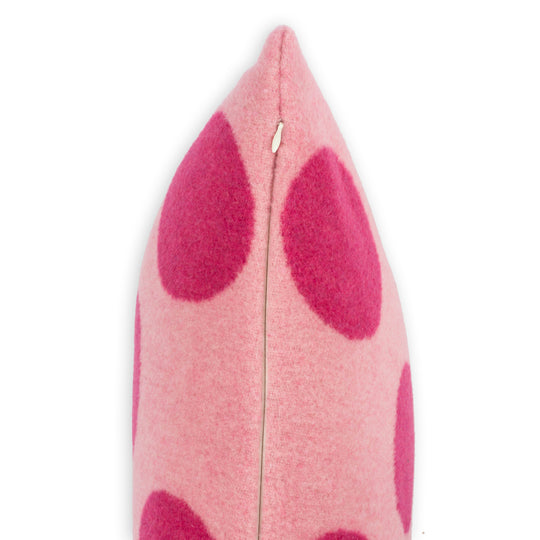 Wollkissen 45x45cm Punktmuster Rosa-Pink
