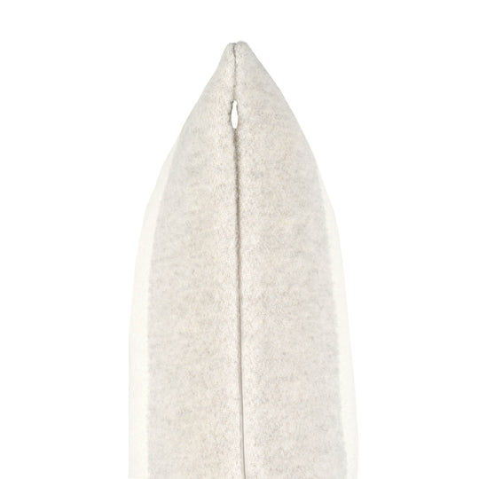 Wollkissen 45x45cm mit Streifenmuster in Perla-Grau-Offwhite