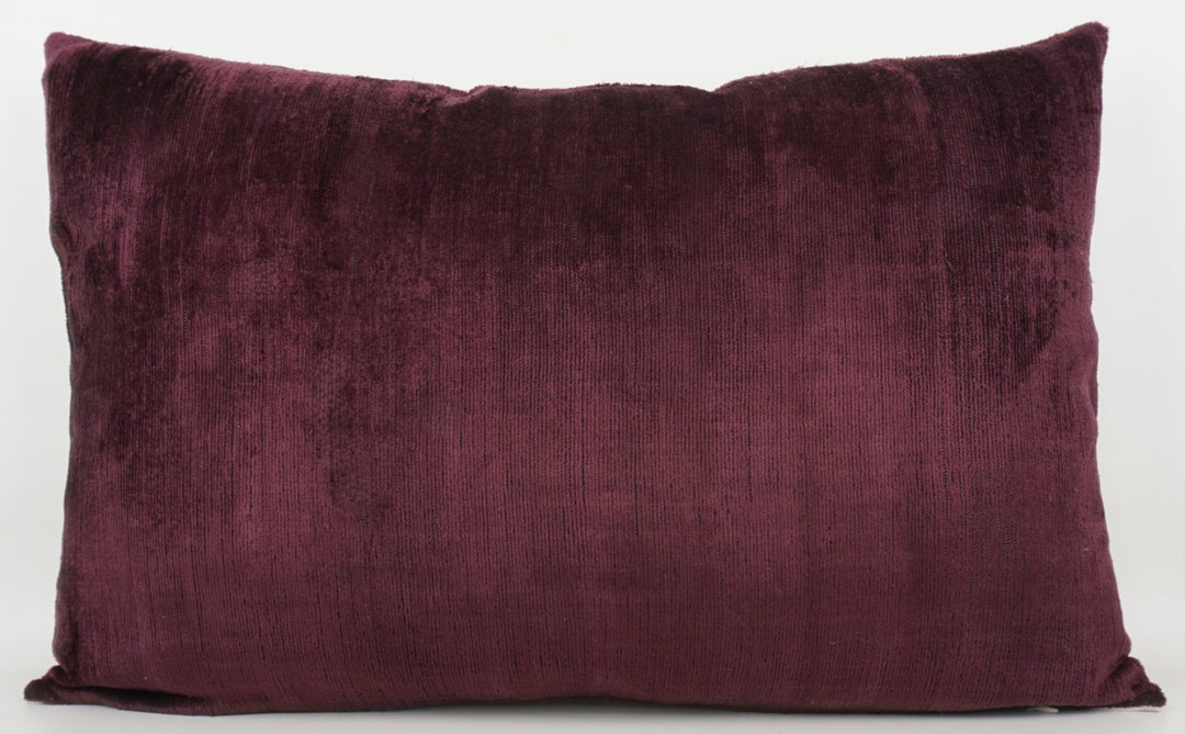 Seidenkissen 40x60cm mit Uni-Design in Bordeaux