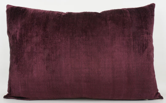 Seidenkissen 40x60cm mit Uni-Design in Bordeaux