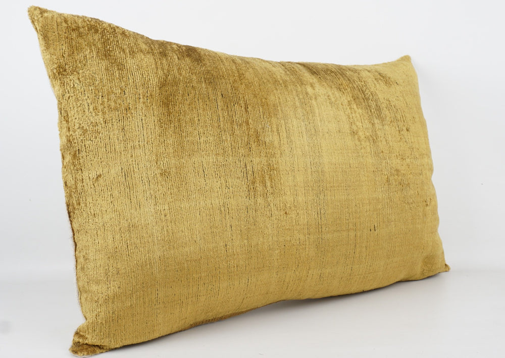 Seidenkissen 40x60cm mit Uni-Design in Gold