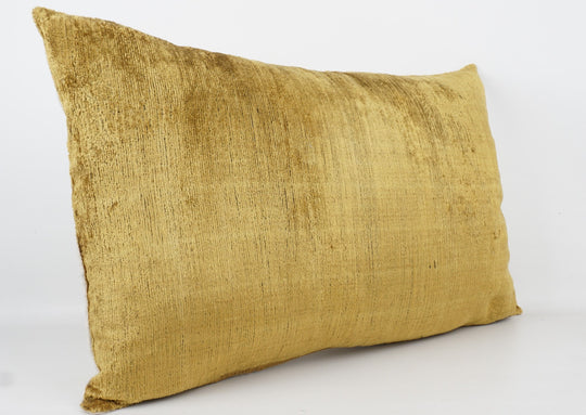 Seidenkissen 40x60cm mit Uni-Design in Gold