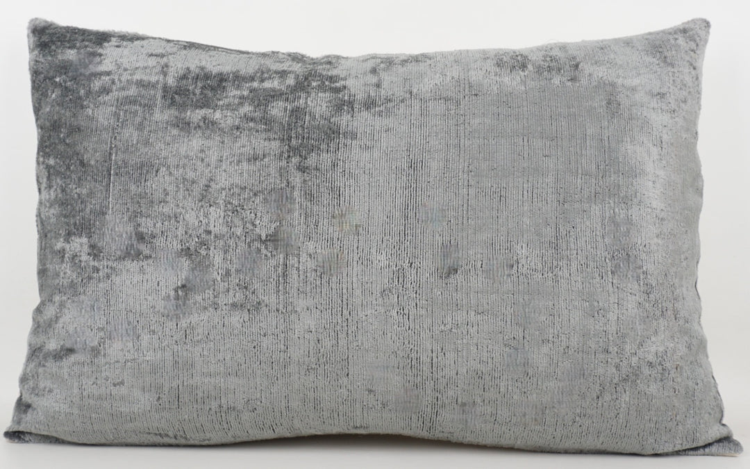Seidenkissen 40x60cm mit Uni-Design in Grau-